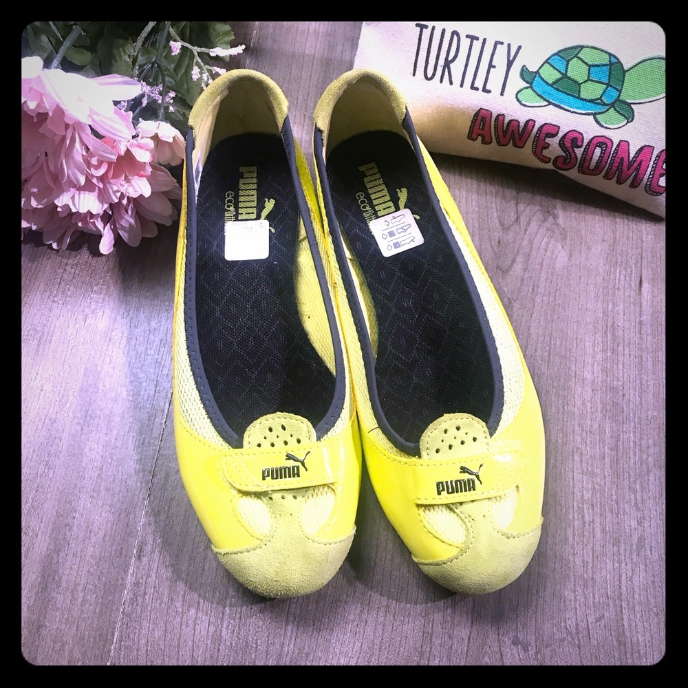 Neon Puma ballet flats